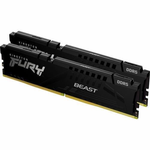 Оперативна память Kingston Fury Beast 16Gbx2 32Gb Kit DDR5/5200 MHz с радиатором Чорний (KF552C40BBK2-32)