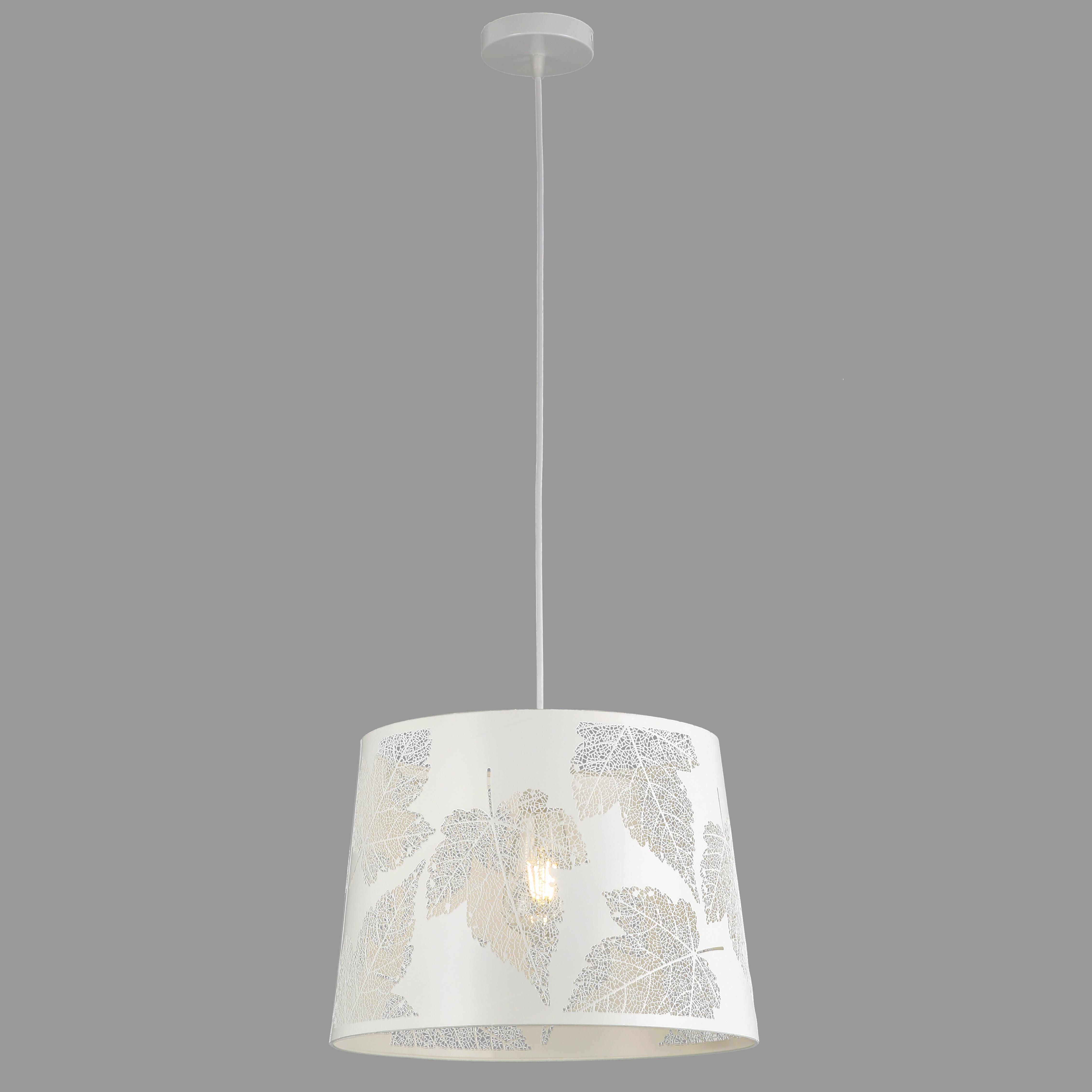 Подвес-люстра Листья 35 см Белый (909-XL1247-1 (350) WH)