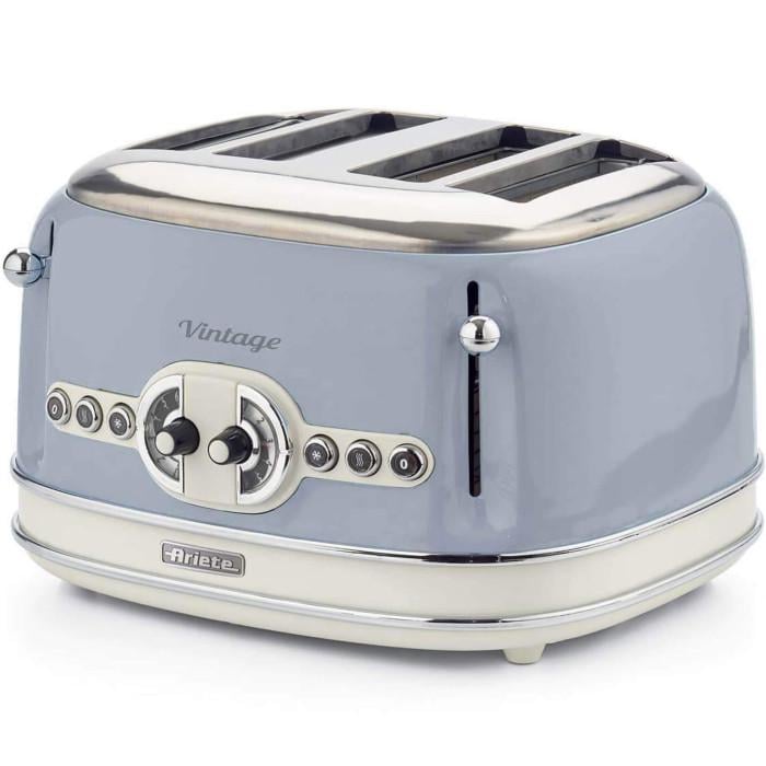Тостер Ariete 156 BL 1600 Вт 4 отделения 6 ступеней поджаривания Light Blue (00C015605AR0)