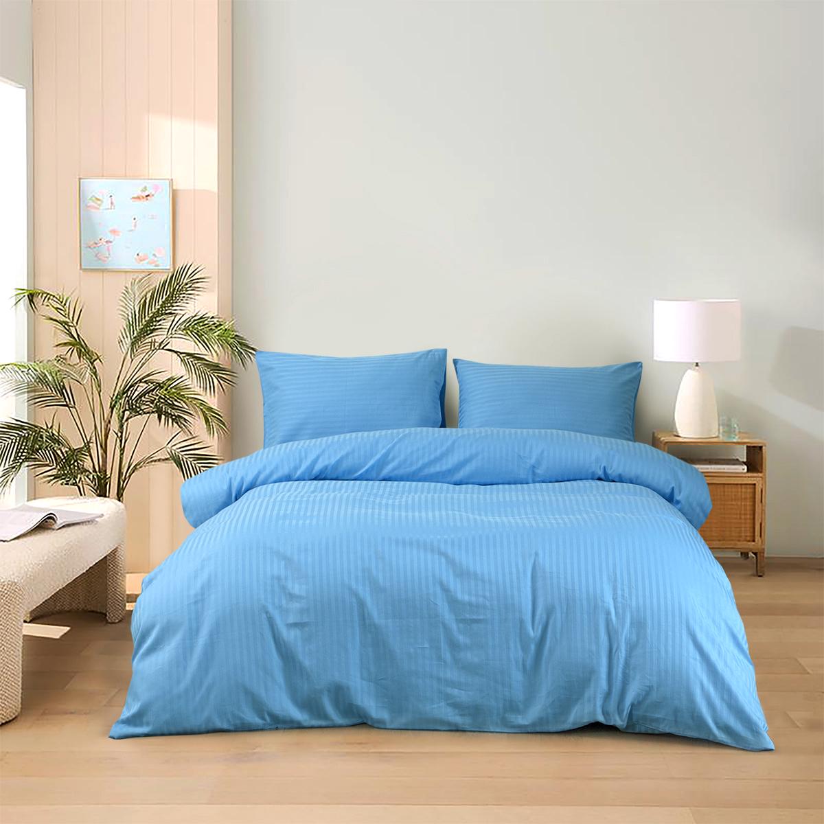 Постільна білизна Lotus Готель Сатин страйп 1х1 євро (11396107) - фото 2