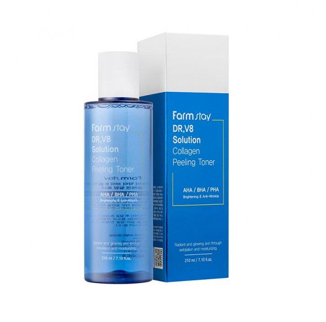Антивозрастной увлажняющий тонер FarmStay с коллагеном 210 мл (8809035141434)
