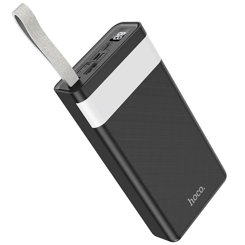 Повербанк Hoco J73 Powerful + 30000 mAh 2 USB + Type-C/Micro-USB/Lightning 20 Вт/3 A QC/PD Черный (49752984)