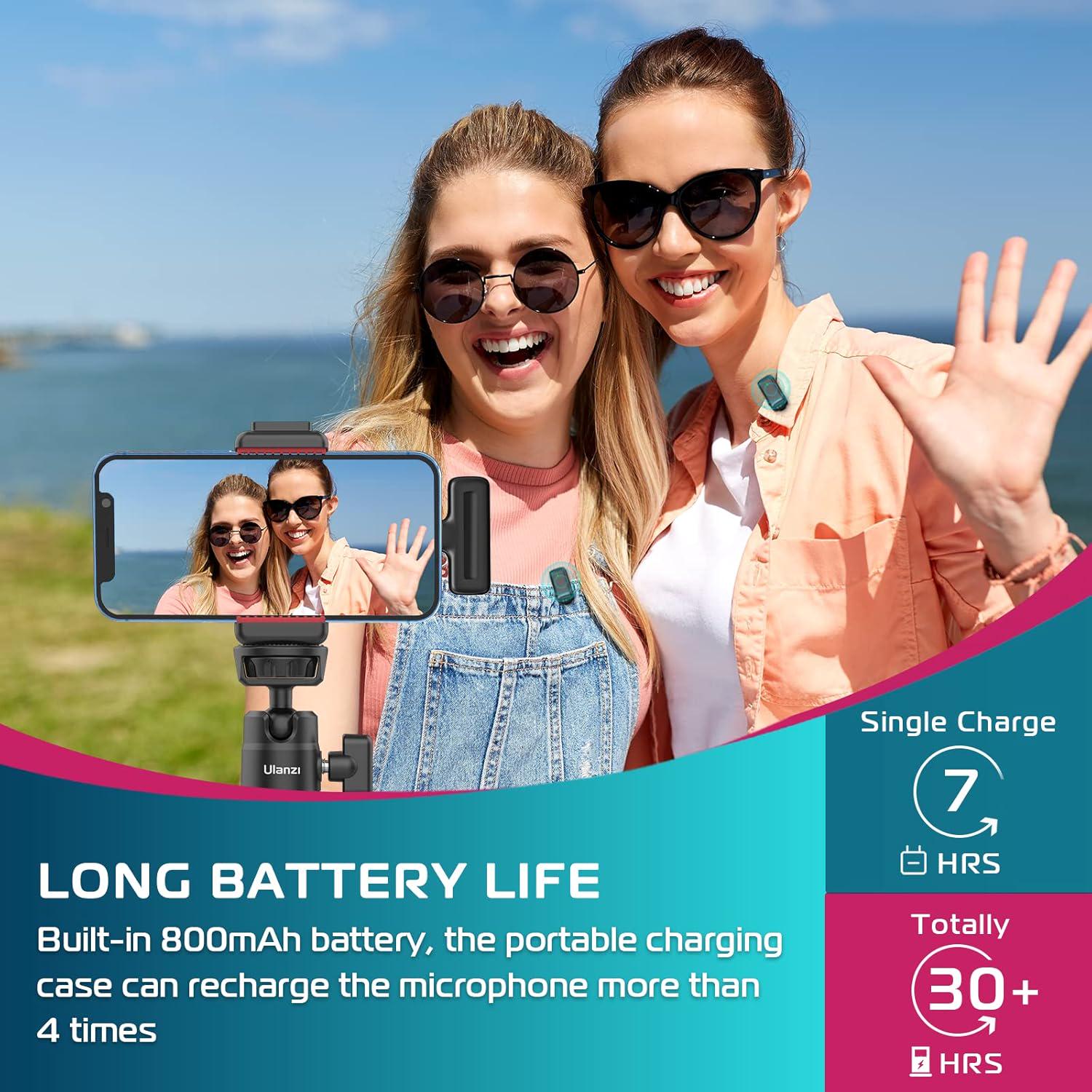 Микрофон петличный Ulanzi J12 Black (99177) - фото 8 Микрофон петличный Ulanzi J12 Black (99177) - фото 8