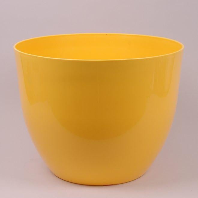 Горщик пластмасовий Flora Орхідея 39 см Жовтий (82543)