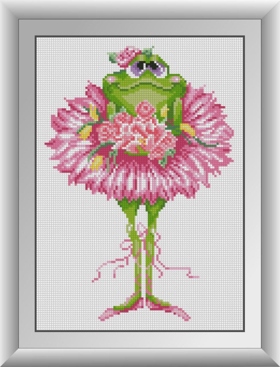 Алмазная мозаика Dream Art Жабка с букетом 24x34 см (DA.30439)