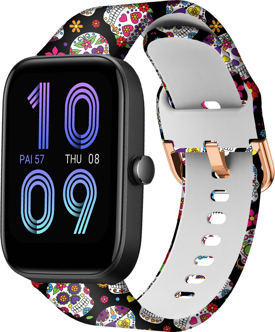 Ремешок Colorful для Amazfit Bip 3/Pro Skull (28501)