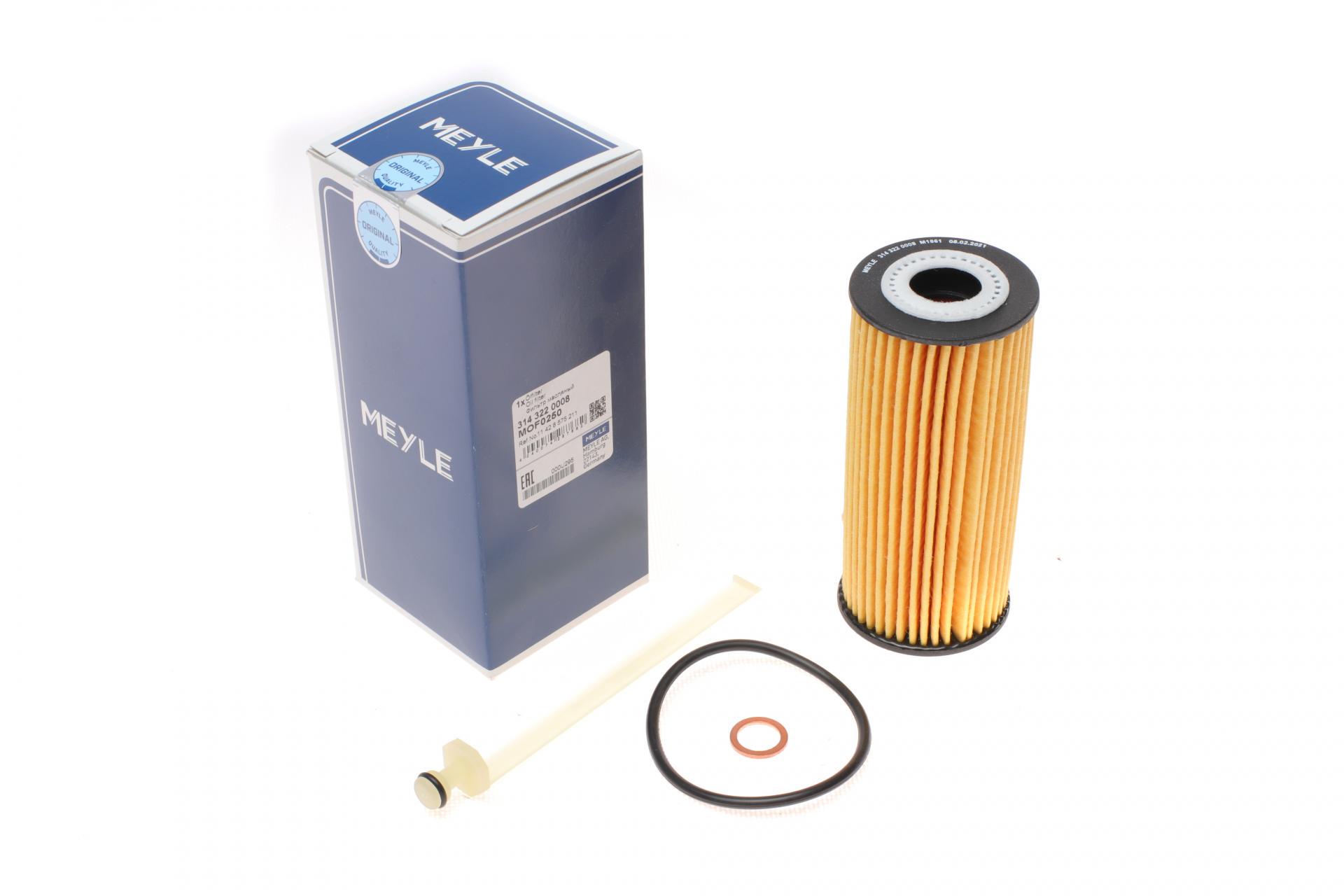 Фильтр масляный Meyle для BMW 1 F21/3F30/F80/5F10/7G11/G12 1,5-2,0 12- (314 322 0008)