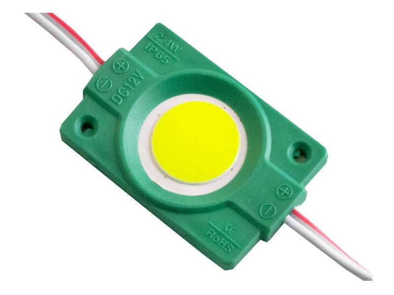 Модуль светодиодный LEDUA COB-1шт 12V 2,4W 46 мм Зеленый (2818)