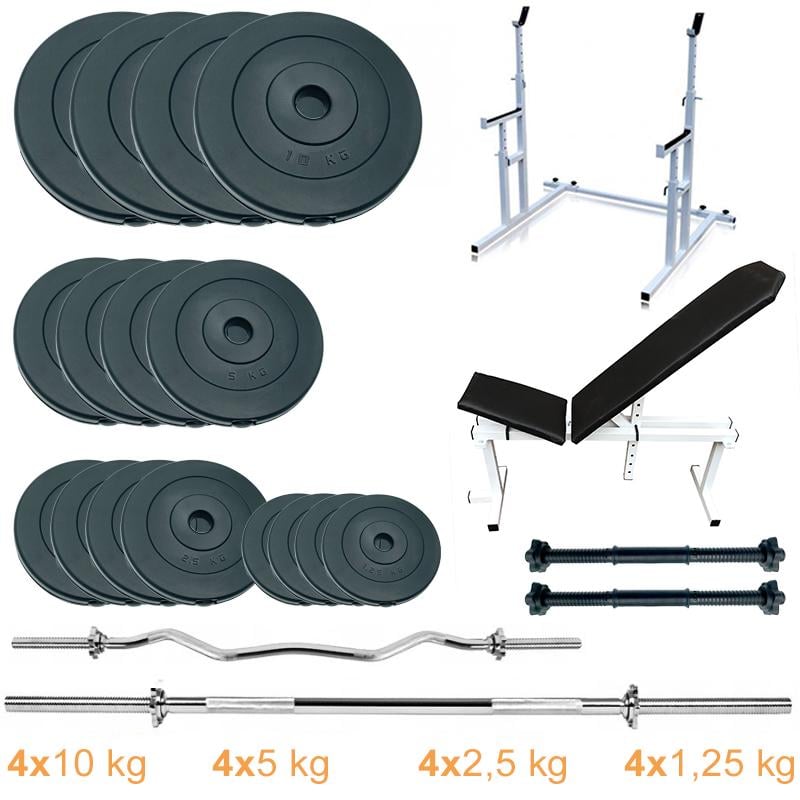 Лава/стійки з набором штанг і гантелей Newt ProGym Set 90 кг (NE-3090-ST-90) - фото 8