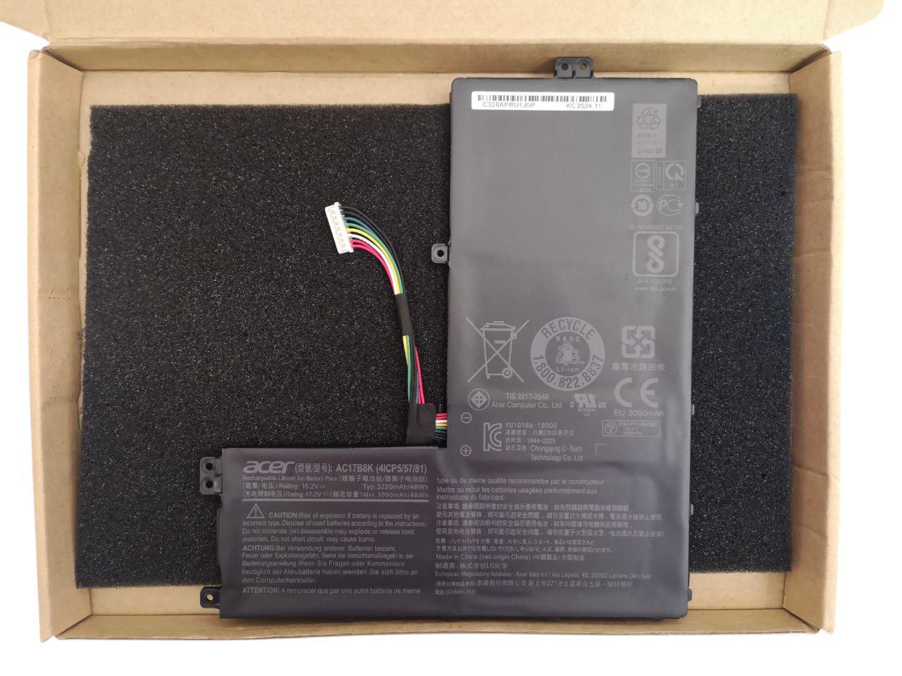 Аккумулятор для Acer Swift 3 SF315-52/SF315-52G-58HG/AC17B8K 3220 mAh 48Wh (000012648)