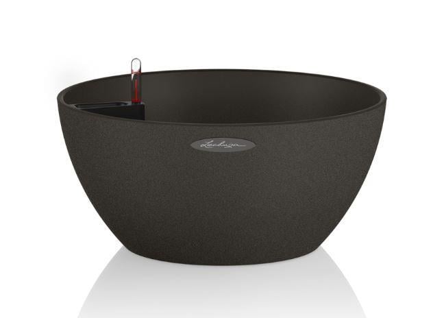 Вазон Lechuzа Cubeto Stone 40 Графитово-черный (A-013739)