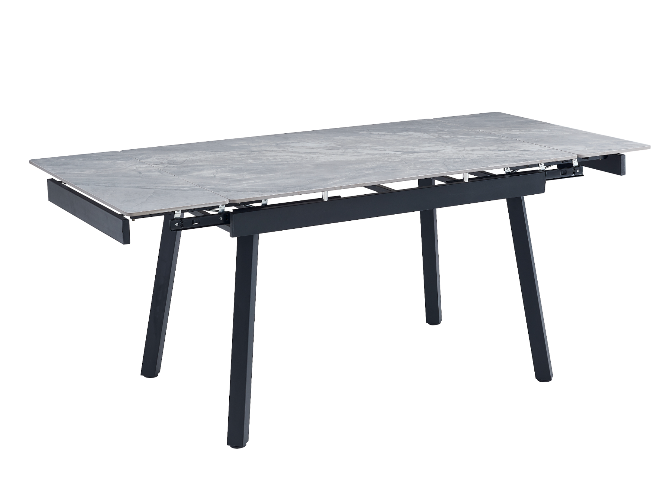 Стол обеденный раздвижной Vetro Mebel 1200-1800x850x760 мм Ребекка грей/Черный (TМ-88-1) - фото 7 Стол обеденный раздвижной Vetro Mebel 1200-1800x850x760 мм Ребекка грей/Черный (TМ-88-1) - фото 7