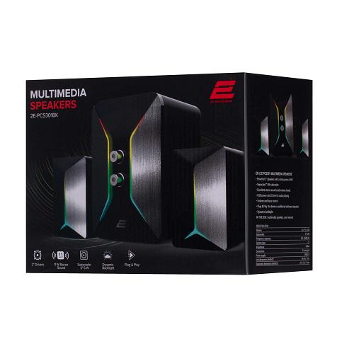 Акустическая система 2E 2E-PCS301BK 2,1 RGB USB 3,5 мм mini jack 11Вт Black (582417) - фото 8