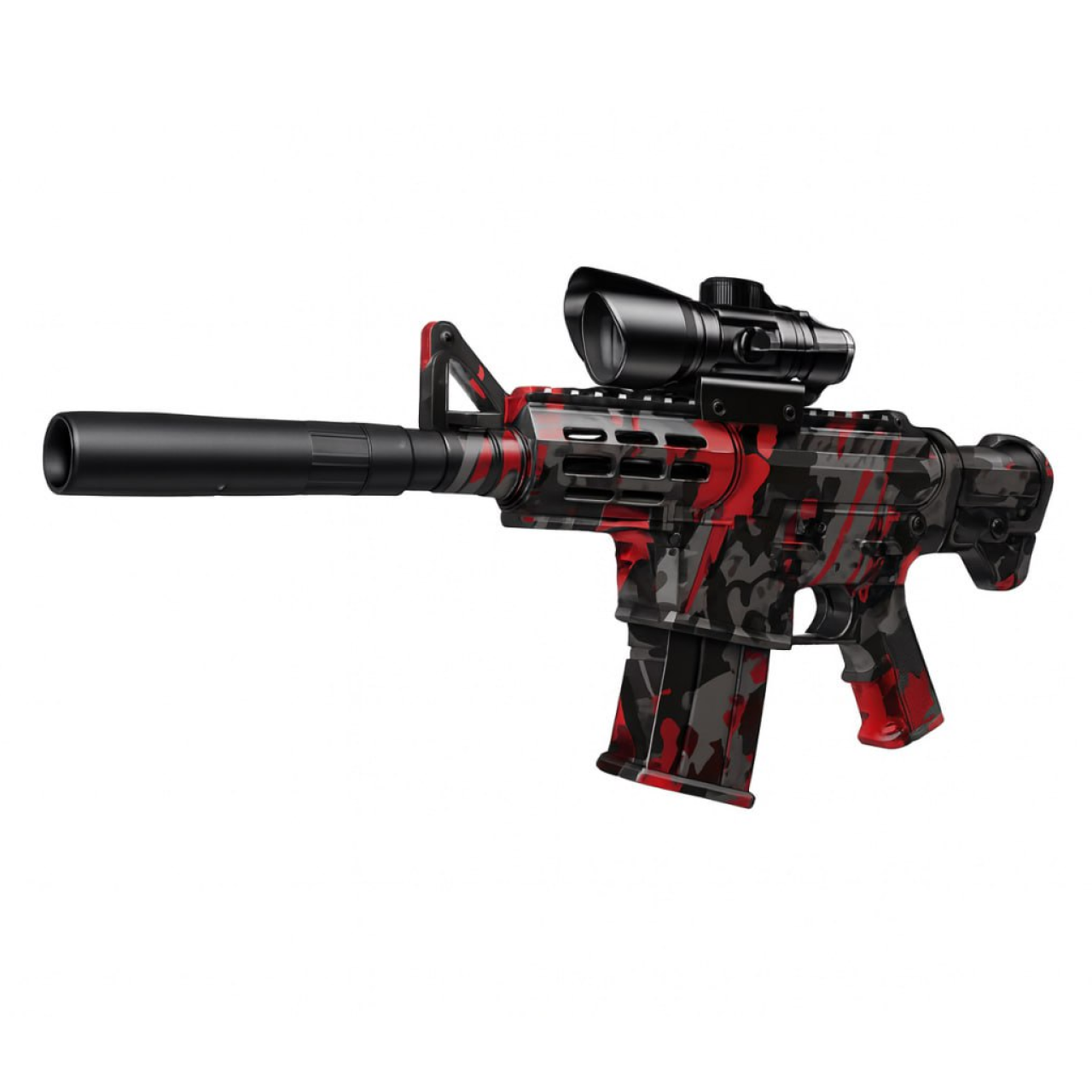 Дитячий іграшковий автомат акумуляторний для стрільби орбізами по мішенях на дальність