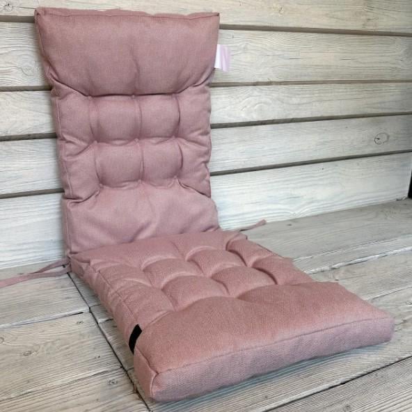 Подушка для стульев Decorator Мальмо двойная 40х120х4 см Пудровый (84-170)