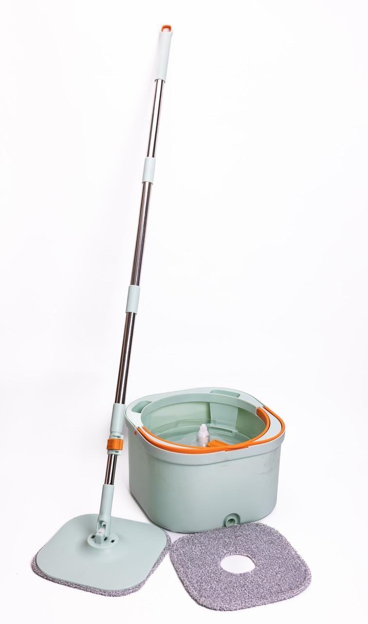 Набор для уборки швабра с отжимом и ведром Зеленый (HP-35015-46) - фото 1 Набор для уборки швабра с отжимом и ведром Зеленый (HP-35015-46) - фото 1