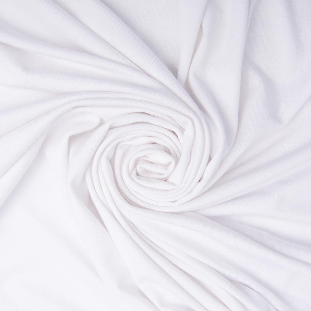 Ткань трикотаж вискоза Валенсия Белый (23322)