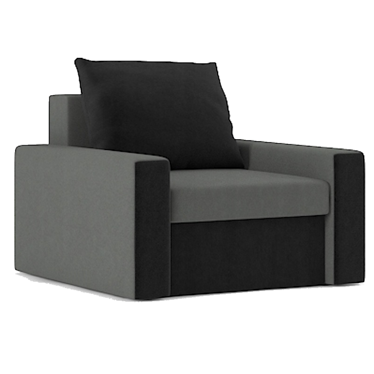 Крісло Зеус 105х90 см Сірий/Чорний (28118974)