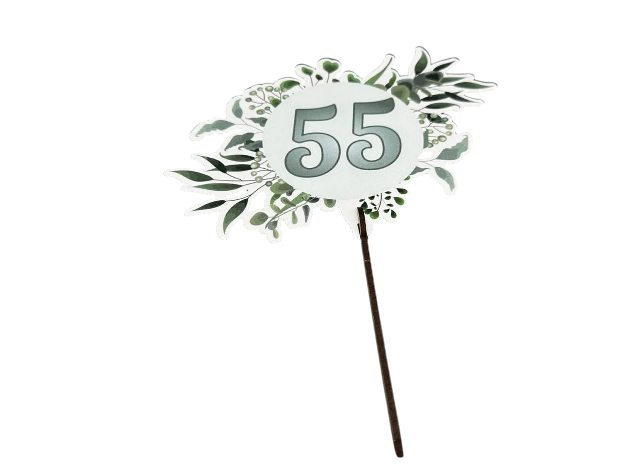 Заготівка-топер цифра 55 з фанери для декупажу 18 см (Т-1021)