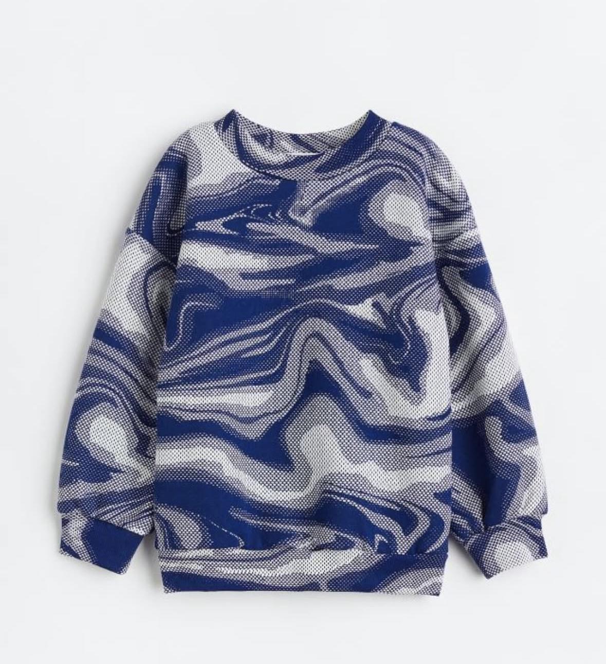 Свитшот детский утепленный H&M 110-116 см Синий (1078502)