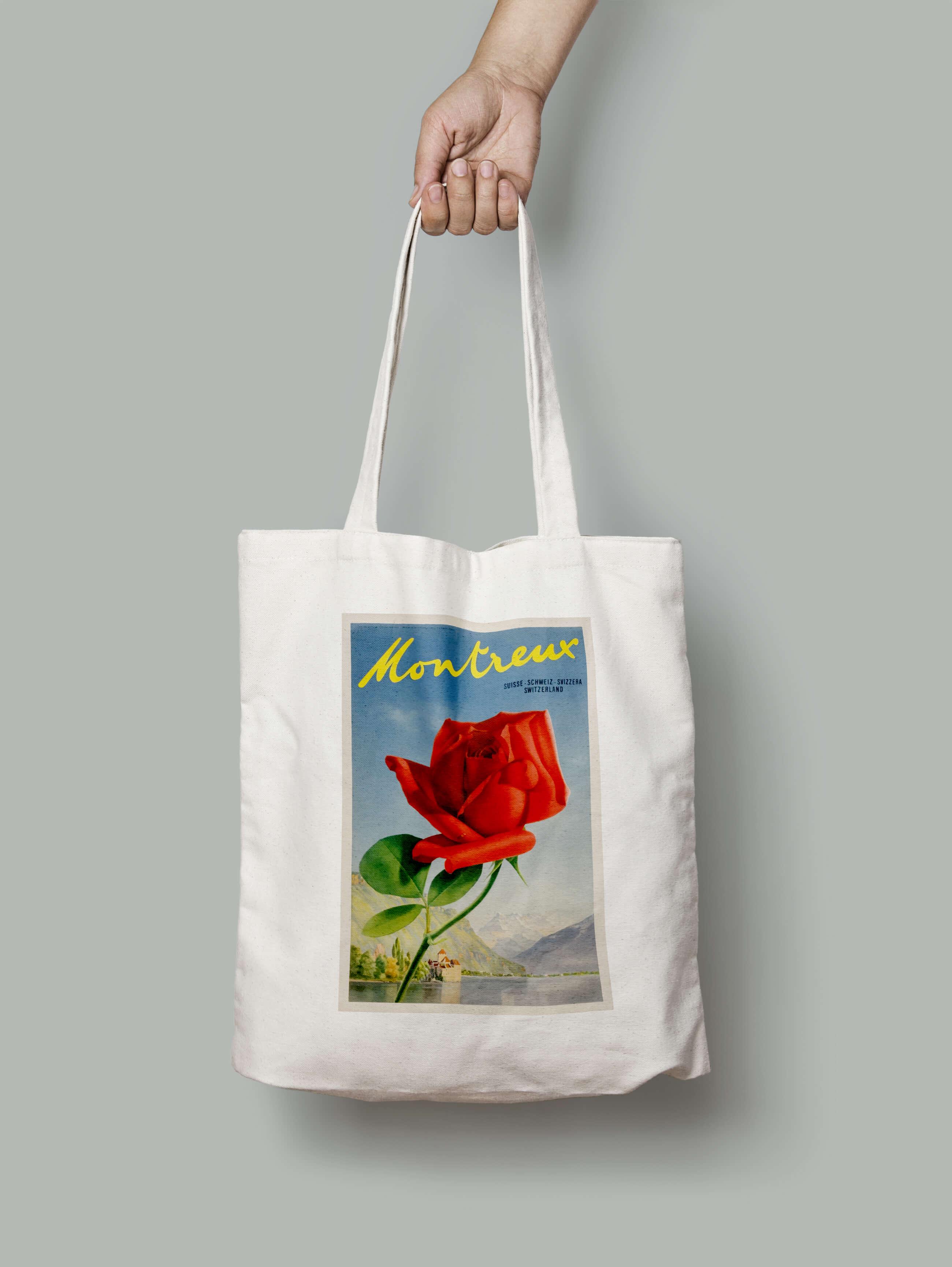 Эко-сумка Швейцарская роза шопер (montreux_switzerland_Bag)