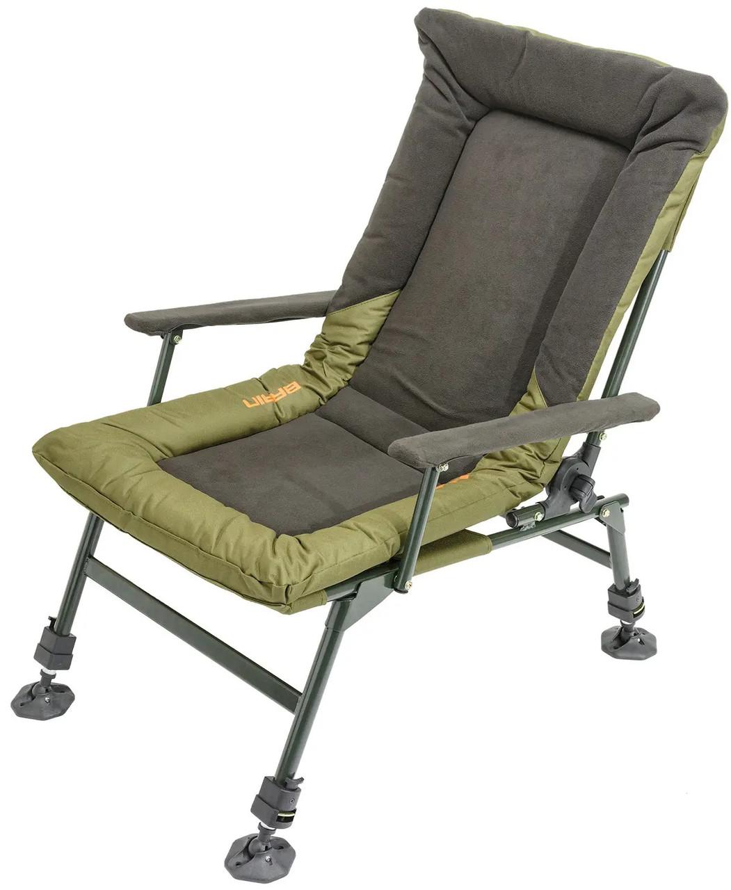 Кресло туристическое для рыбалки Brain Recliner Fleece Comfort HYC009THF- AL с подлокотниками (2577585525)