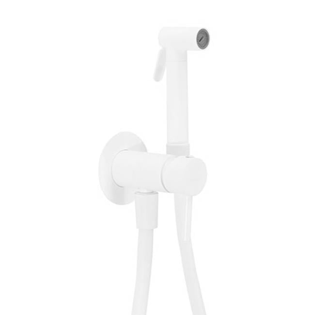Гигиенический душ со смесителем Paffoni Tweet Round Mix ZDUP110BO Белый матовый (36292526)