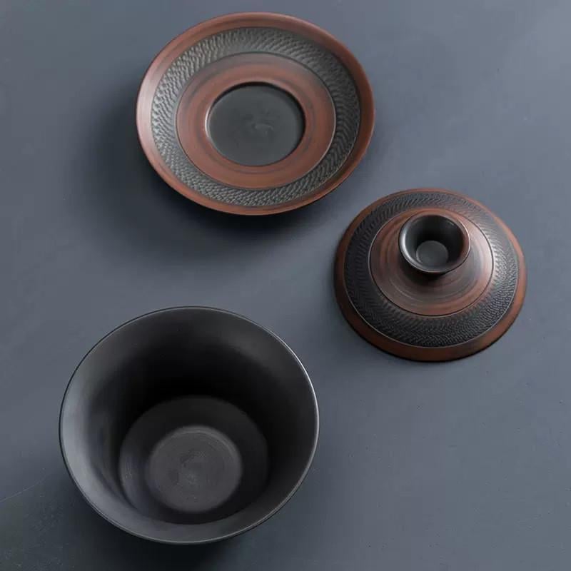 Гайвань для заваривания чая ручная работа керамическая 240 мл (10-3-0190) - фото 3