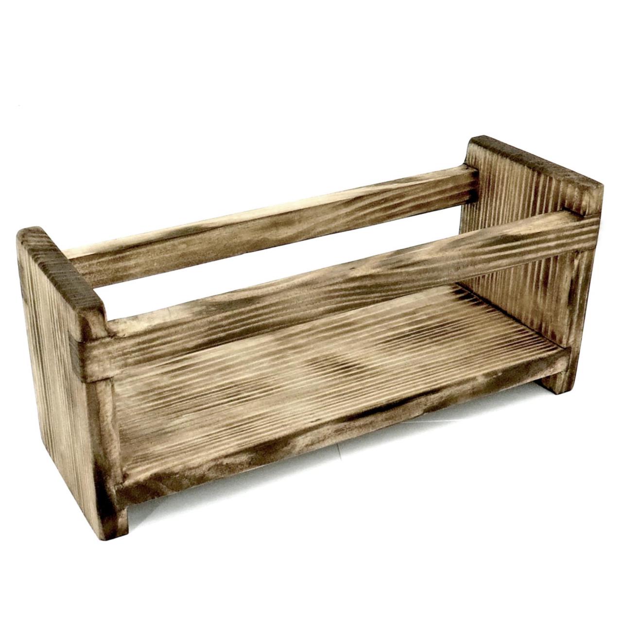 Полиця для ванної настільна з дерева Джарлінг 27 Бенгала (ВНО-270227)