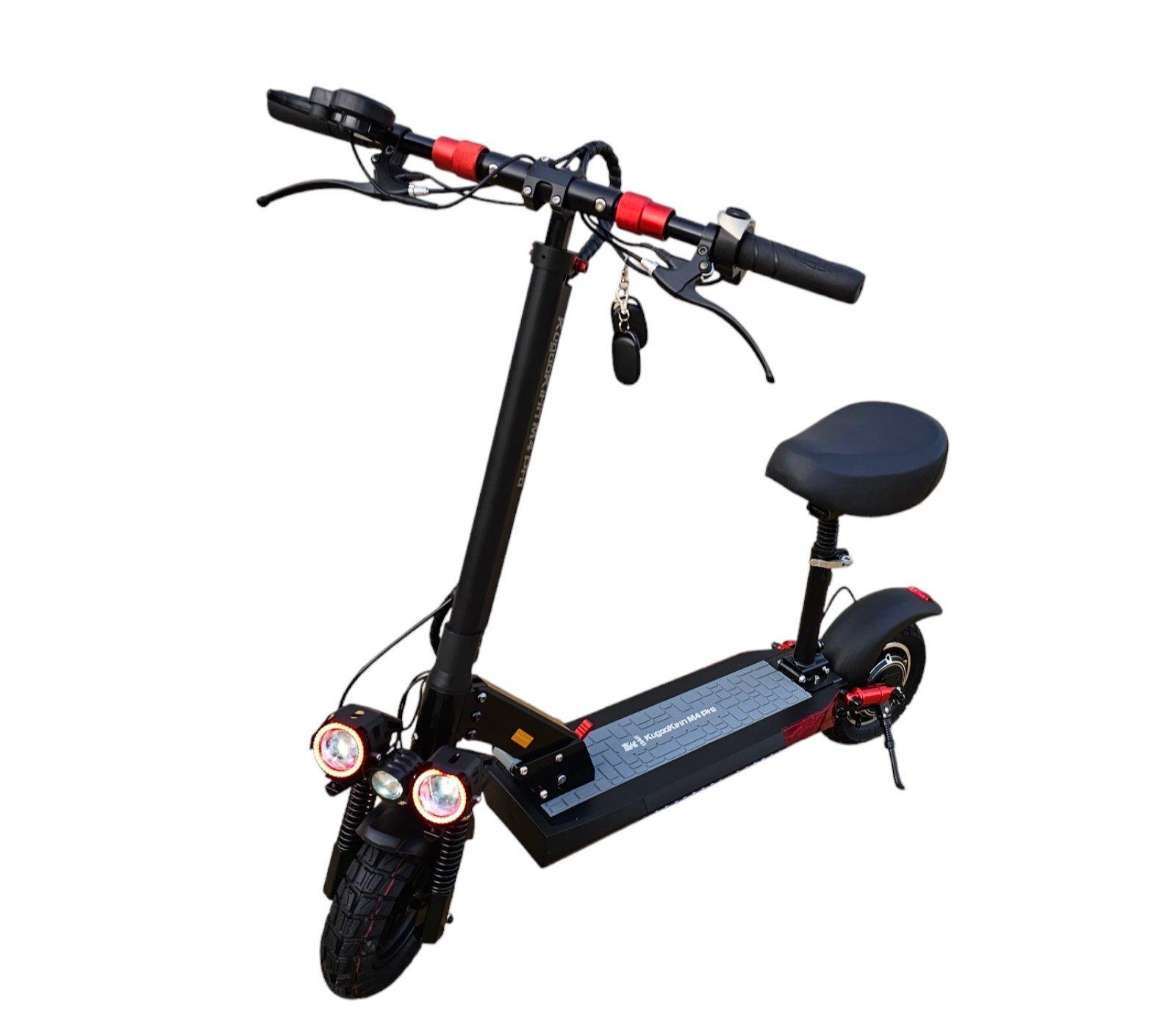 Электросамокат с сиденьем KugooKirin M4 PRO 1000 W/18 Ah 2025 +3 фары