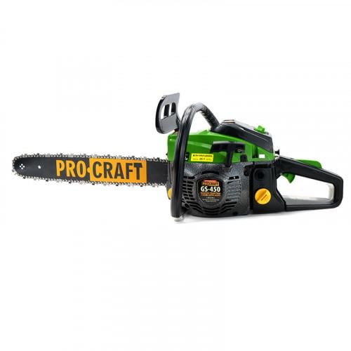 Бензопила ланцюгова ProCraft GS450 шина 45 см 52 см3 (000015341) Бензопила ланцюгова ProCraft GS450 шина 45 см 52 см3 (000015341)