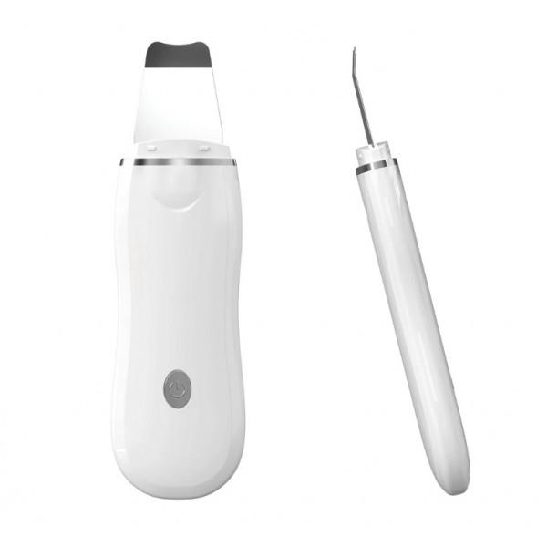 Скрабер для ультразвуковой чистки лица фонофореза и лифтинга Белый