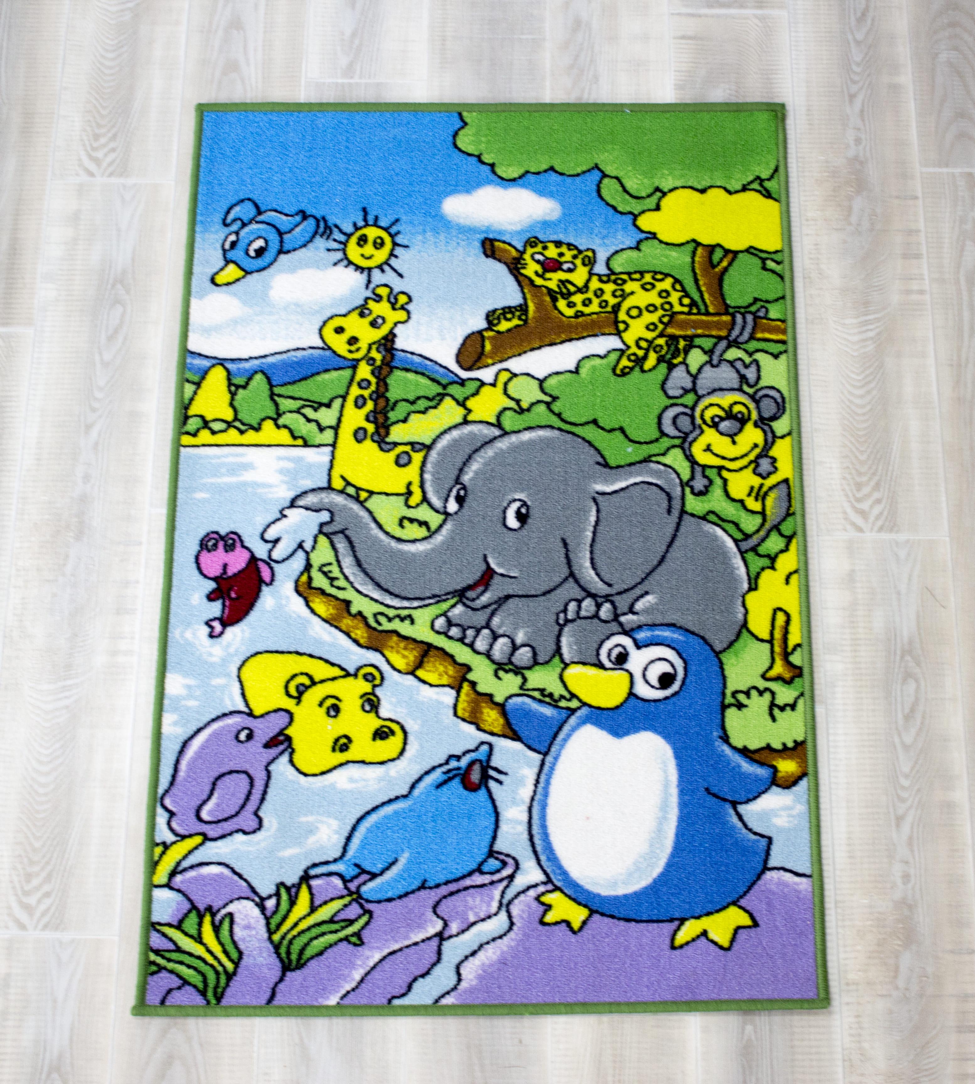 Коврик детский Животные 80x120 см - фото 2