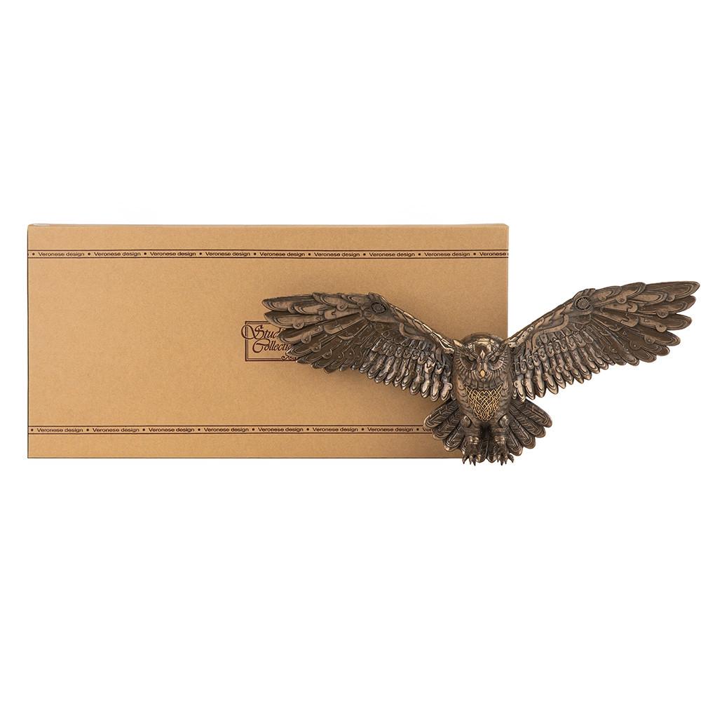 Статуетка-панно Veronese Стипанк Сова 53х23 см Бронзовий (28541864) - фото 9 Статуетка-панно Veronese Стипанк Сова 53х23 см Бронзовий (28541864) - фото 9