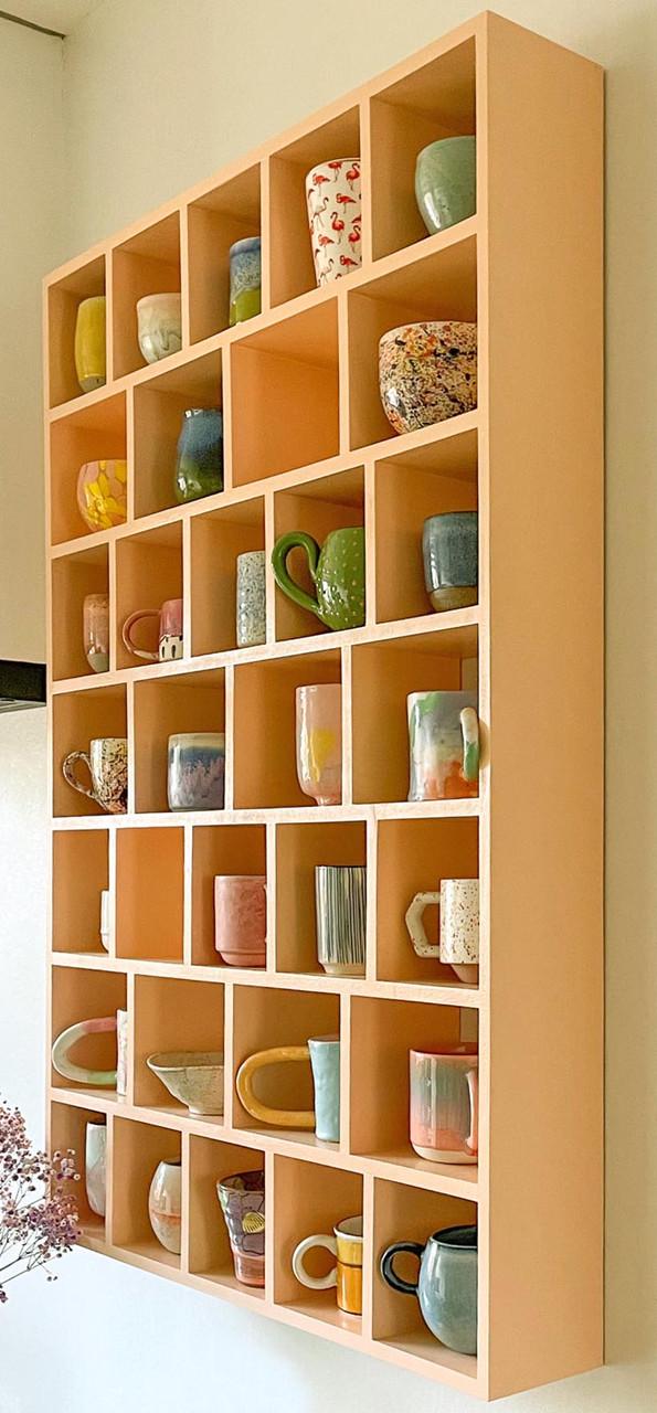 Полка для кружек из дерева Арамус Грейпфрут (СДК-002954)