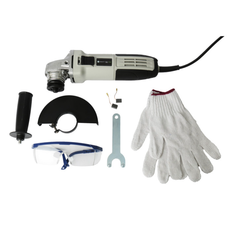 Машина углошлифовальная Craft-Tec PXAG-433 LIMITED перчатки/очки Серый