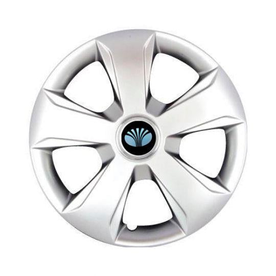 Ковпаки автомобільні SKS 102 R13 з логотипом Daewoo 4 шт. Сріблястий Ковпаки автомобільні SKS 102 R13 з логотипом Daewoo 4 шт. Сріблястий