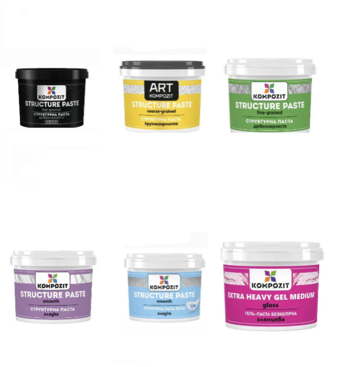 Набор структурных паст ART Kompozit 6х300 мл (211234)