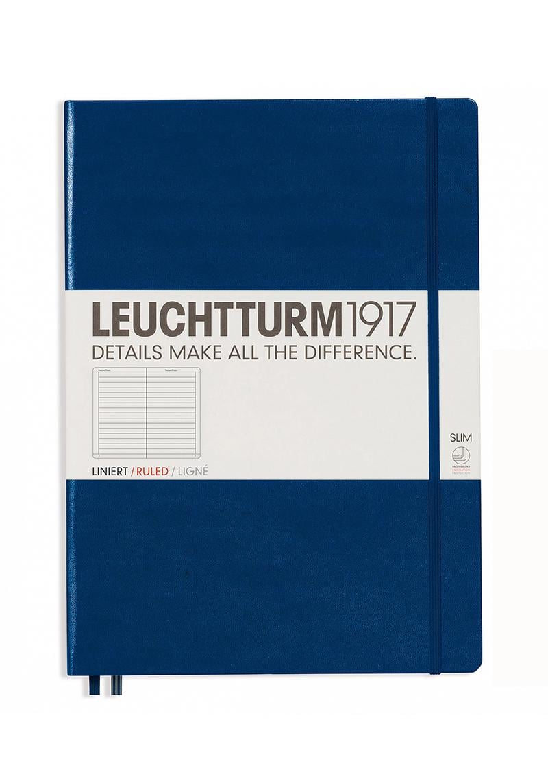 Блокнот Leuchtturm1917 Master Slim A4+ линия Темно-синий (342926)