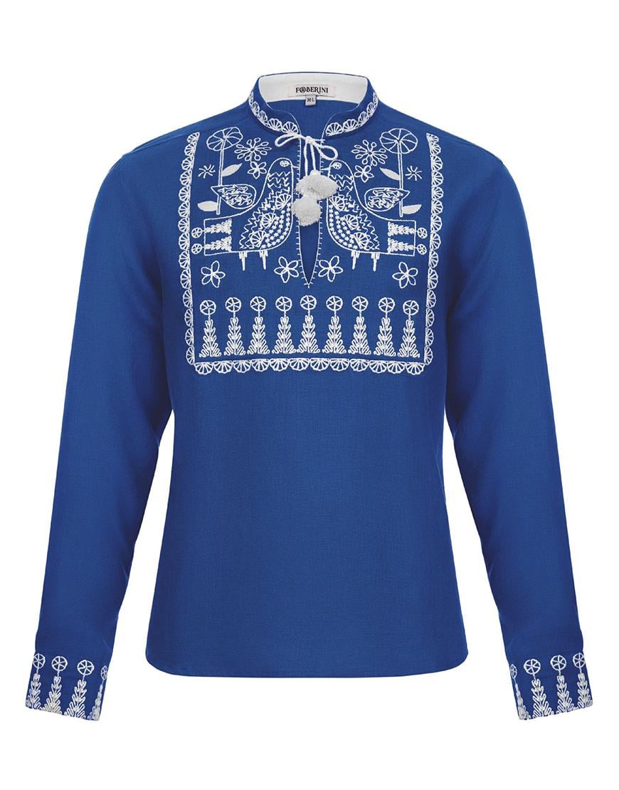 Сорочка чоловіча Зозуля FOBERINI синя L-XL