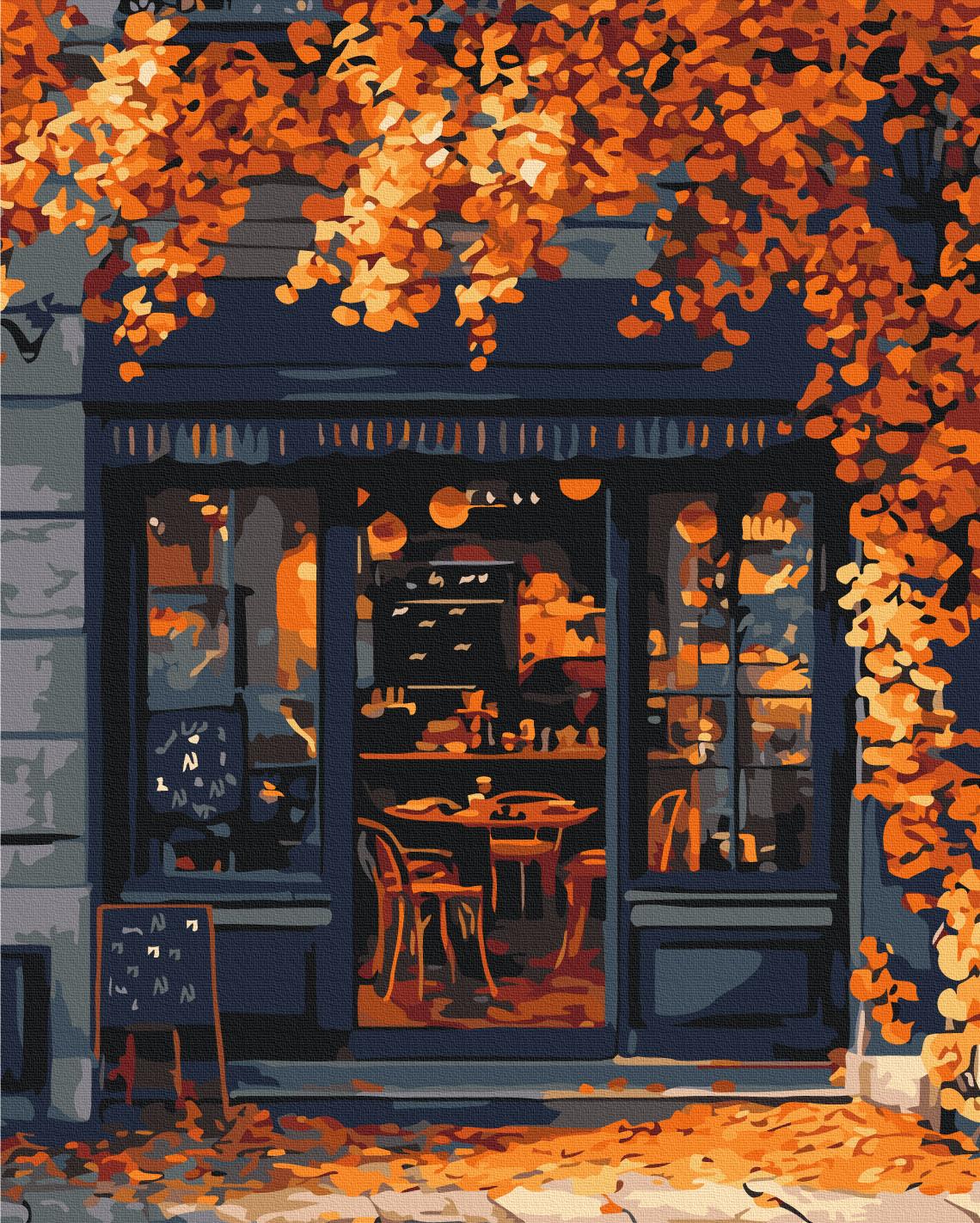 Картина по номерам Brushme Кофейня на углу 40x50 см (BS54383)