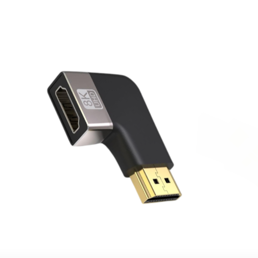 Адаптер I-Taki HDMI проходной угловой вниз ADA-HDMI2.1-ADFM 1 шт. Темно-серый (000049341_1)