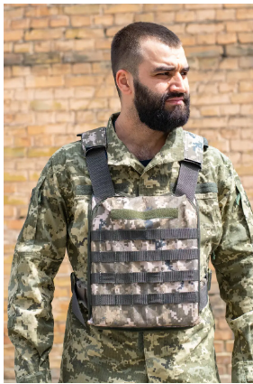 Плитоноска UkrCossacks 1.0 со смягчающими подушками и стропами молли Пиксельный камуфляж (7060605) - фото 6