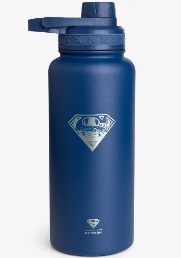 Пляшка для води Smartshake Bohtal Insulated Sports Bottle 960 мл/32 oz Blue Superman металева з подвійною вакуумною ізоляцією (11292501)