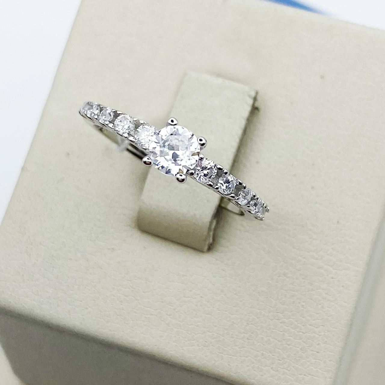 Кольцо серебряное Дорожка с кубическим цирконием р. 18 1,43 г (1879764225)