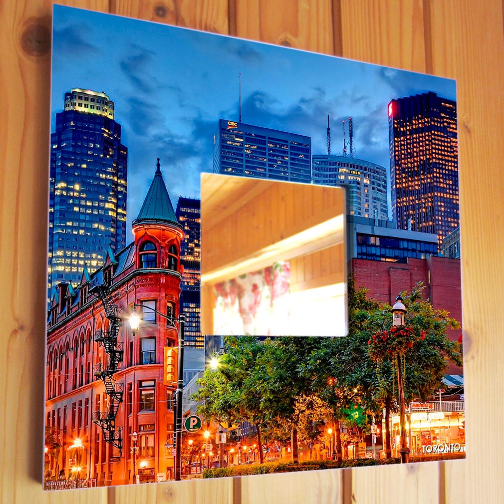 Зеркало декоративное Торонто Канада 260х260 мм (M04056)