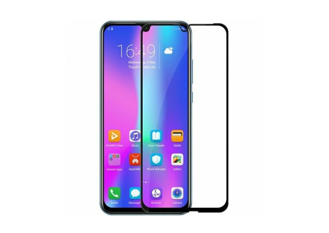 Загартоване захисне скло на Honor 20 Lite / Honor 20i / Чорна рамка