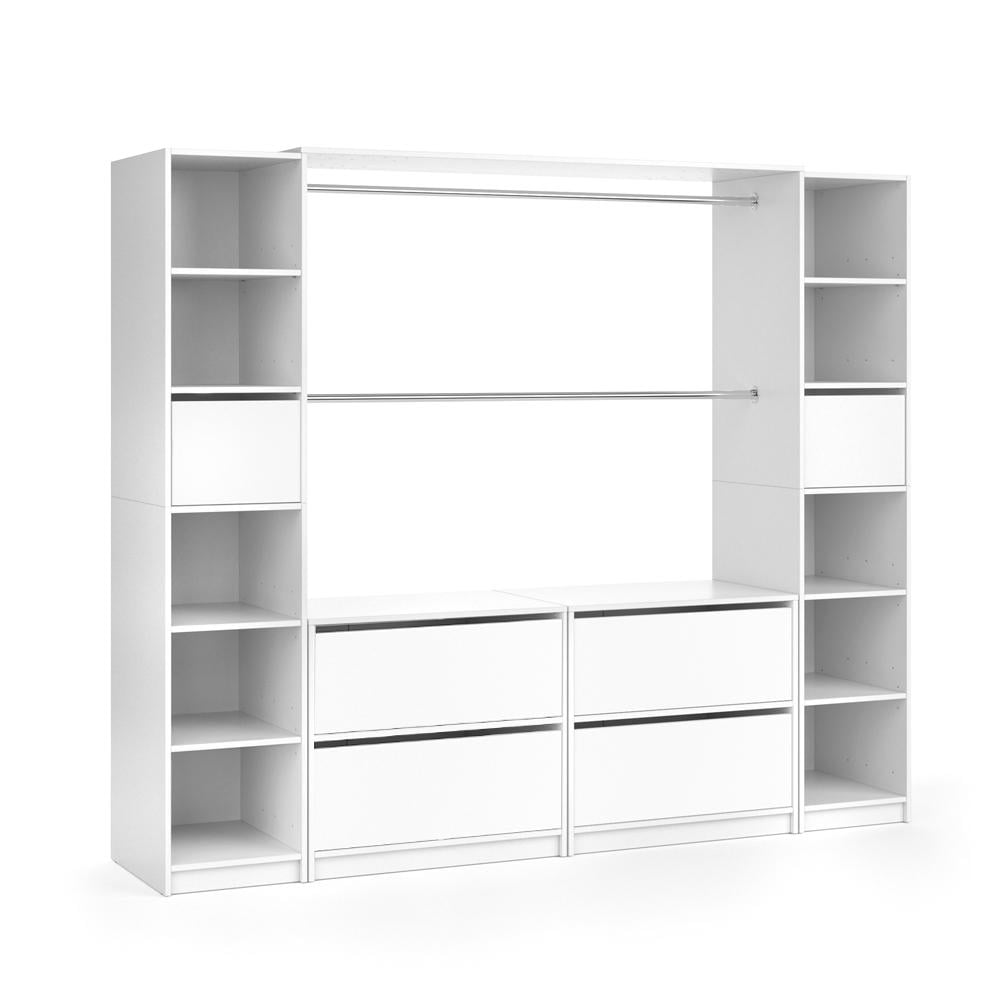 Гардероб модульный готовый Vicco Visit XXXL Белый