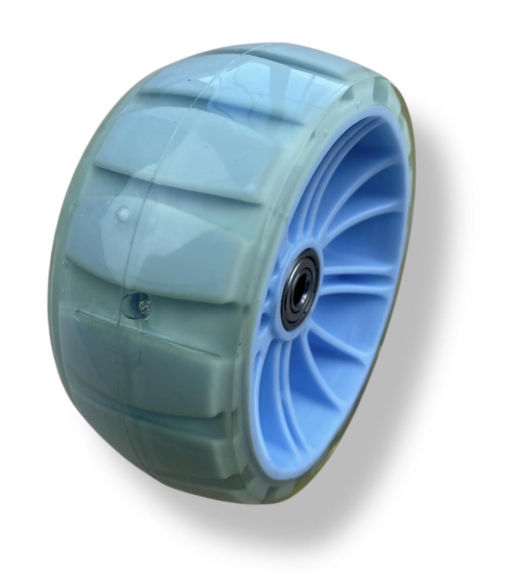 Колесо дитячого самоката широке зі світлом 1 шт. 11,5х4,8 см