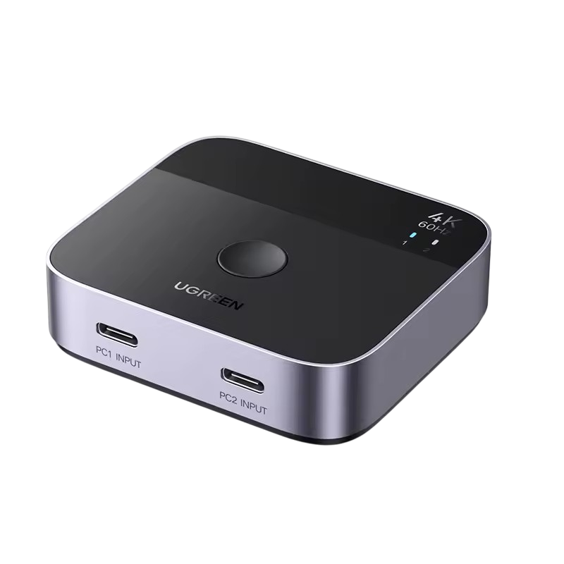 Разветвитель для домашнего кинотеатра/PS5/Xbox UGREEN AW503 2в1 2хUSB-C-HDMI 4К Black (88222)